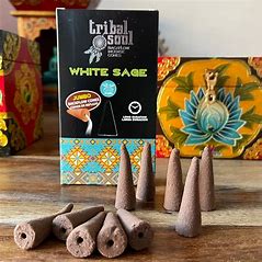 WHITE SAGE BACK FLOW CONES