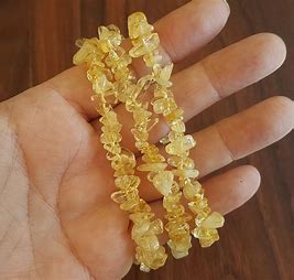 CITRINE CRYSTAL CHIP BRACELET