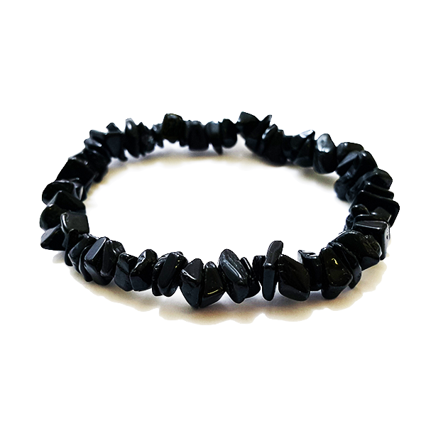 BLACK TOURMALINE CRYSTAL CHIP BRACELET - Image 2